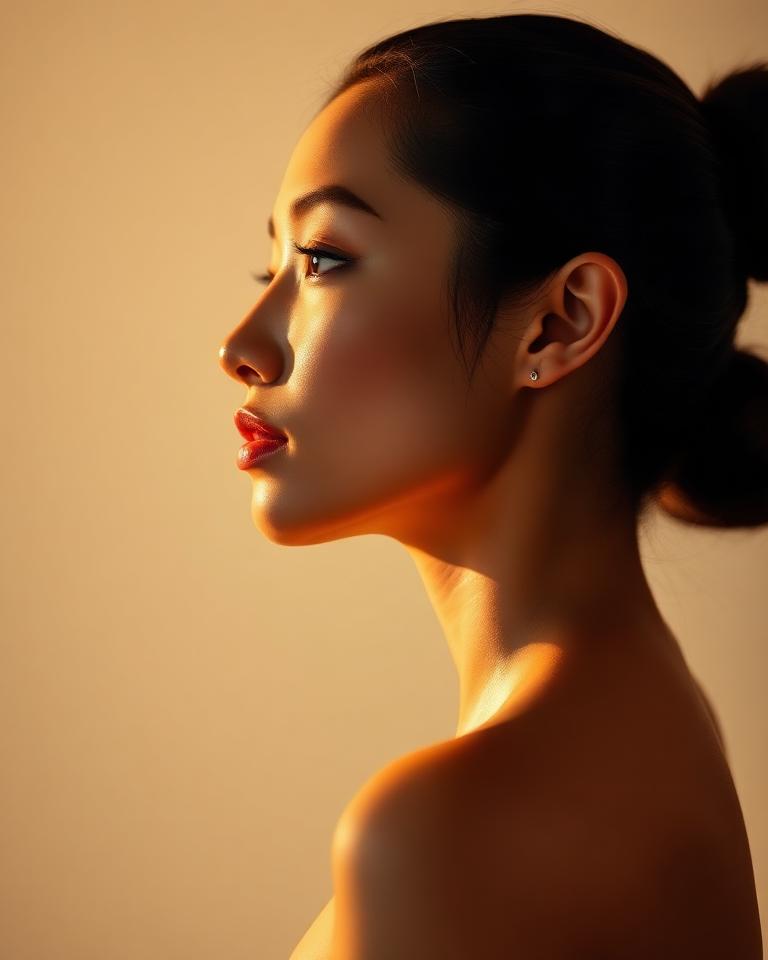 After hydrafacial glow — glowing result